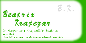 beatrix krajczar business card